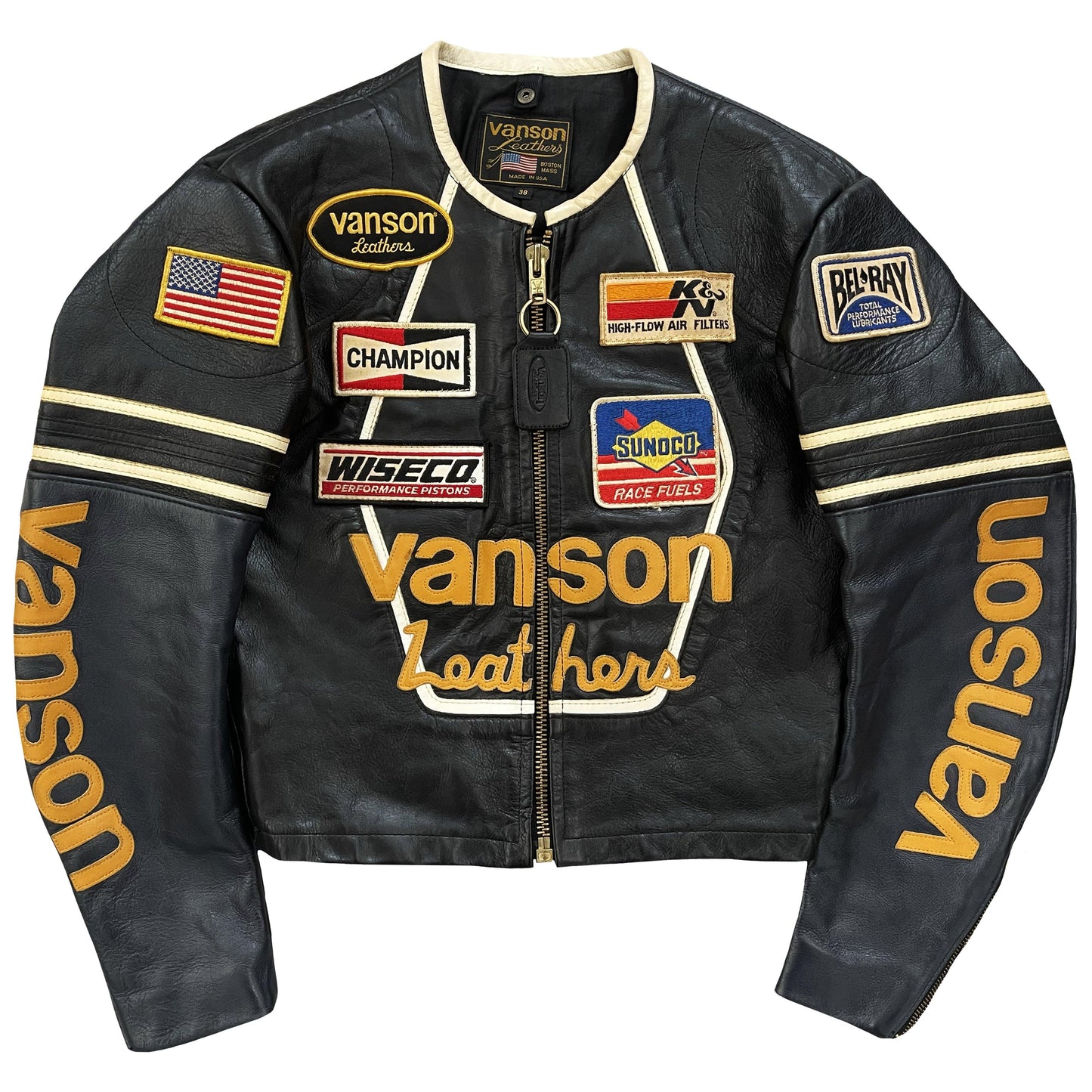 Vanson Leathers One Star Motorcycle Racer Jacket - Known Source