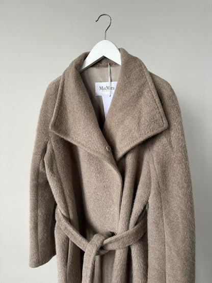 Max Mara Alpaca Wool Belted Wrap Coat - S/M - Known Source