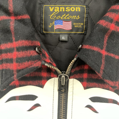 Vanson Leathers Skeleton Check Overshirt Jacket - Known Source