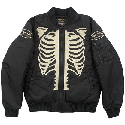 Vanson Leathers Skeleton Bomber Jacket - Known Source