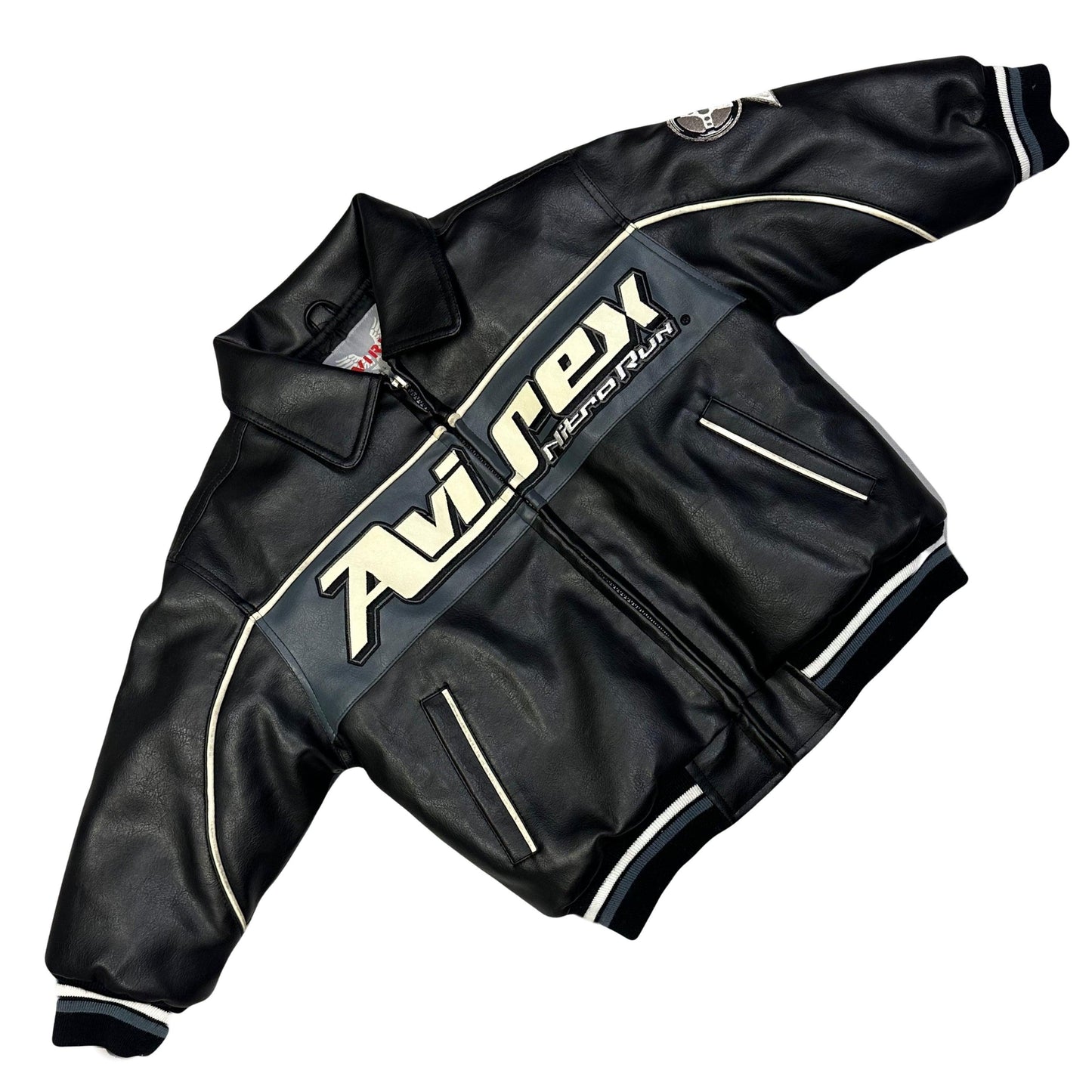ARCHIVE Avirex Nitro Run Baby Leather Jacket ( 4 Years ) - Known Source