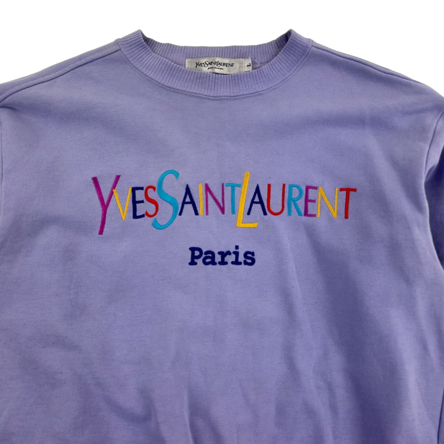 Vintage Yves Saint Laurent Rainbow Sweatshirt Size S