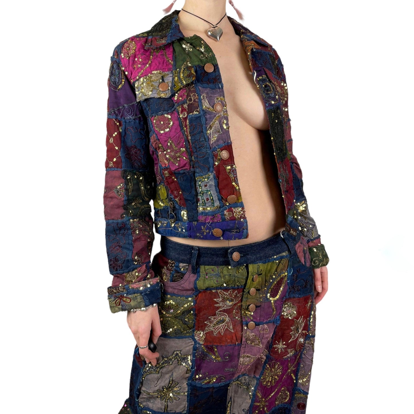 S/S 1999 Jean Paul Gaultier patchwork jacket - Known Source