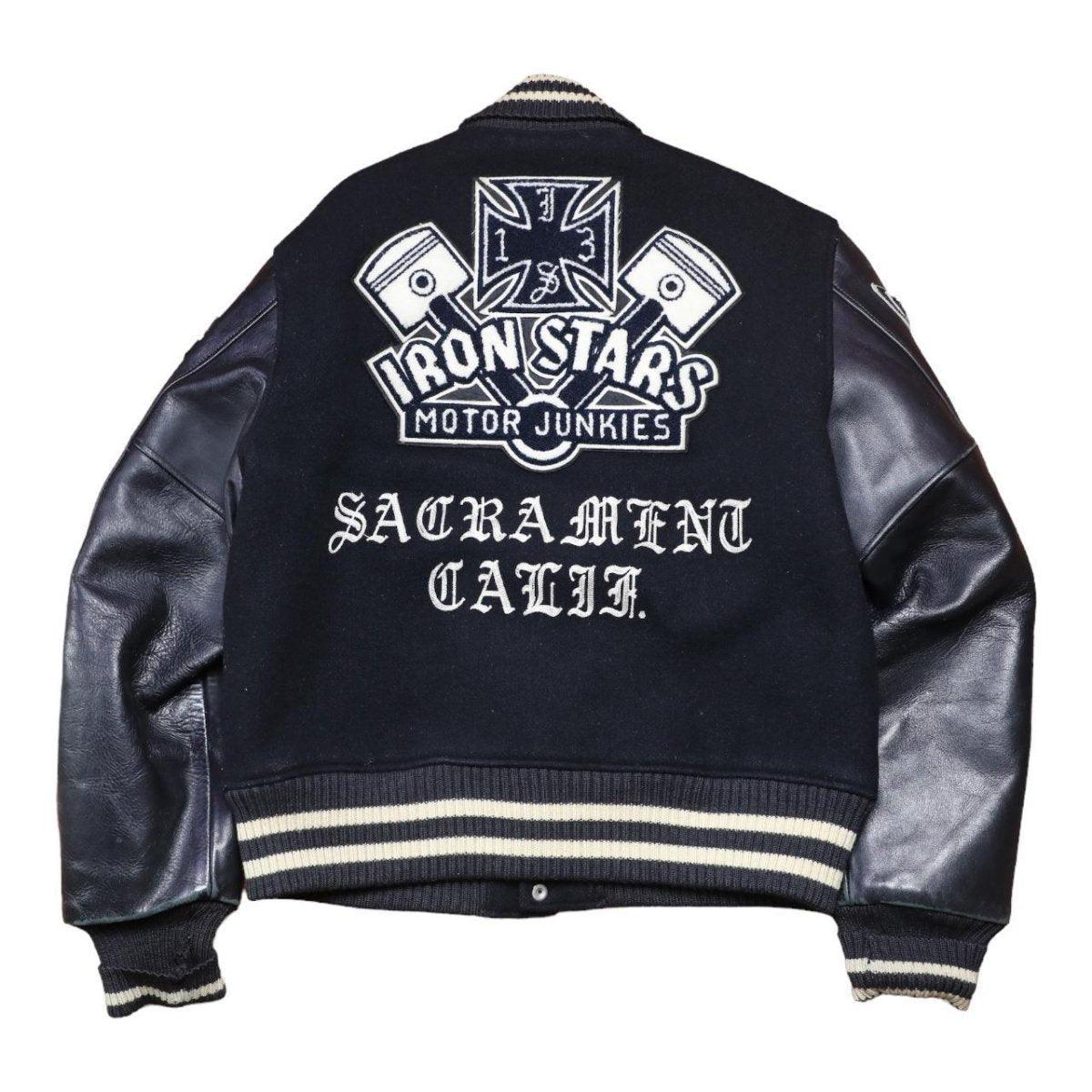 1972--1973 Iron Stars Sacramento STYLE EYES wool Vintage Varsity Jacket - Known Source