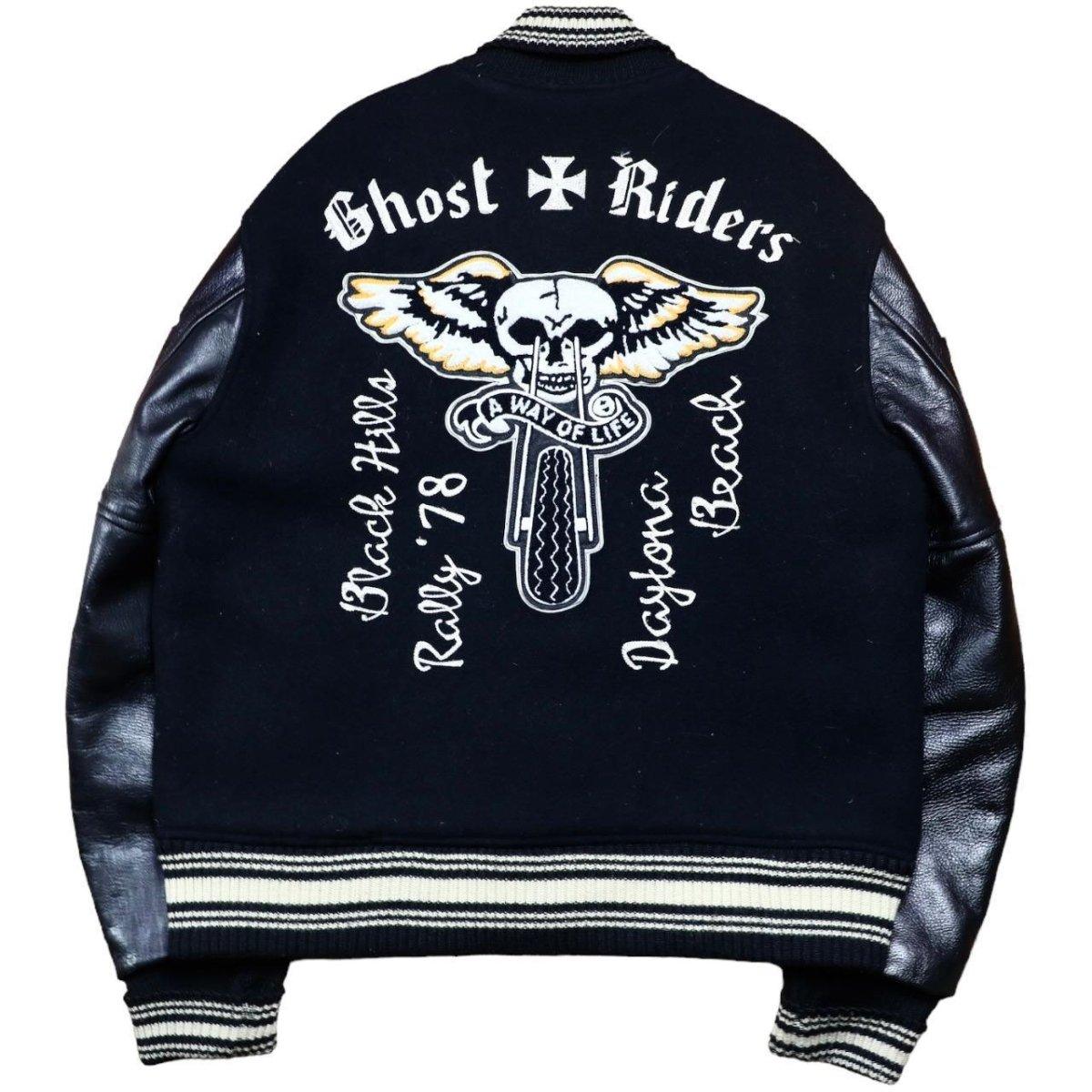1978 Rally Black Hills Ghost Riders Whitesville wool Baseball Vintage Varsity Jacket - Known Source