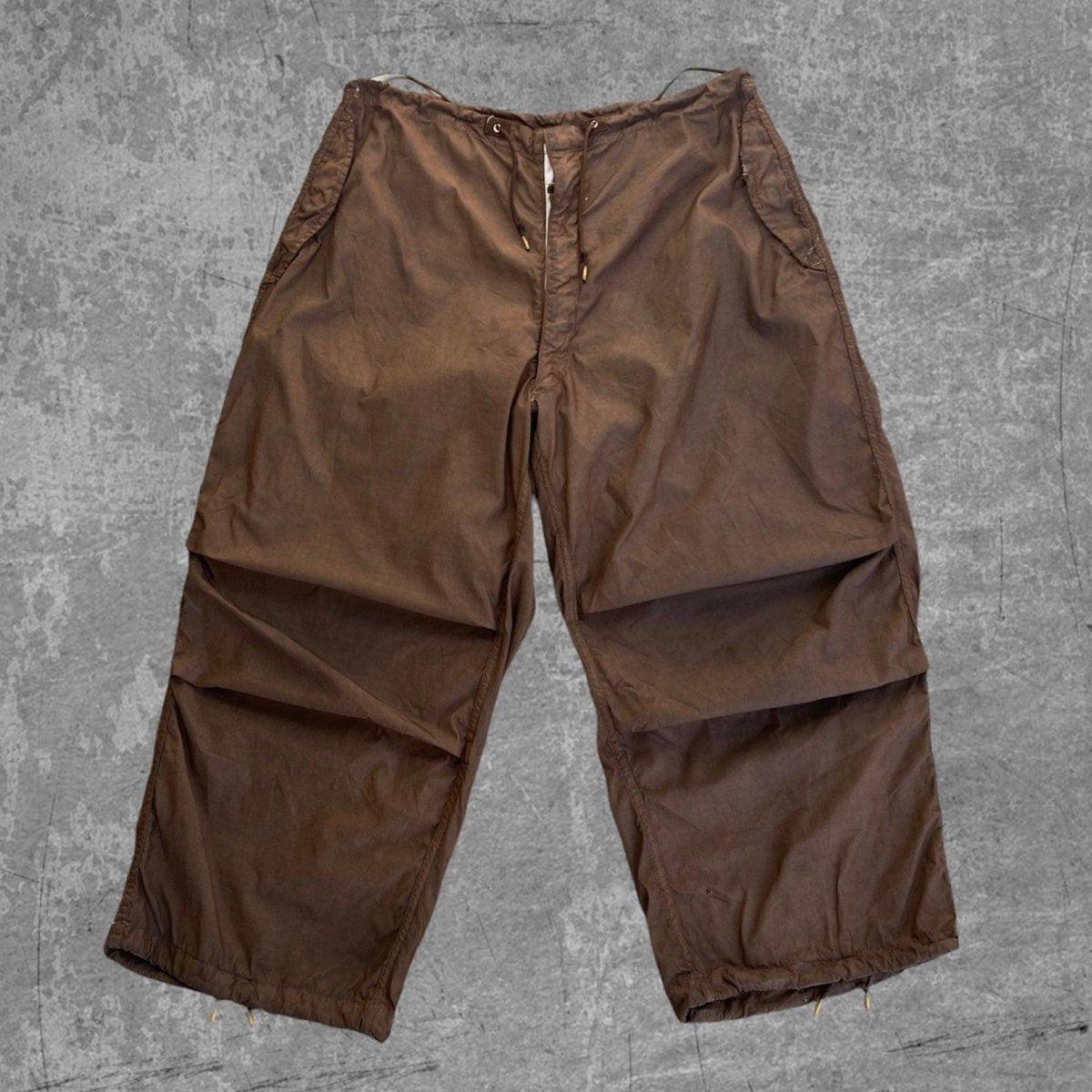 1990S VINTAGE MILITARY OVERPANTS - BROWN - Known Source