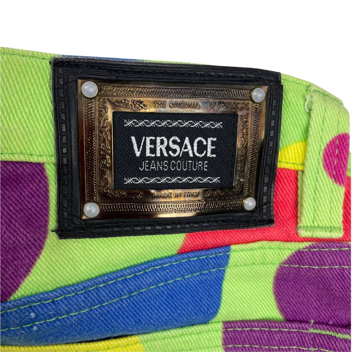 1991 Versace Green Dot Mom Jeans - Known Source