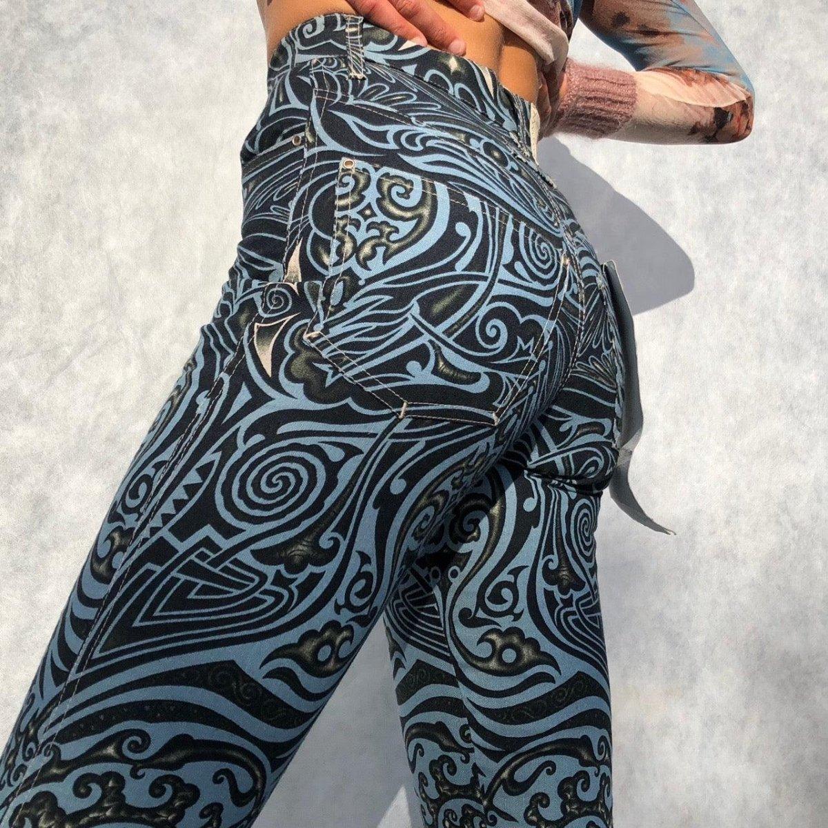 1996 Jean Paul Gaultier Jean’s Tribal Print Trousers - Known Source