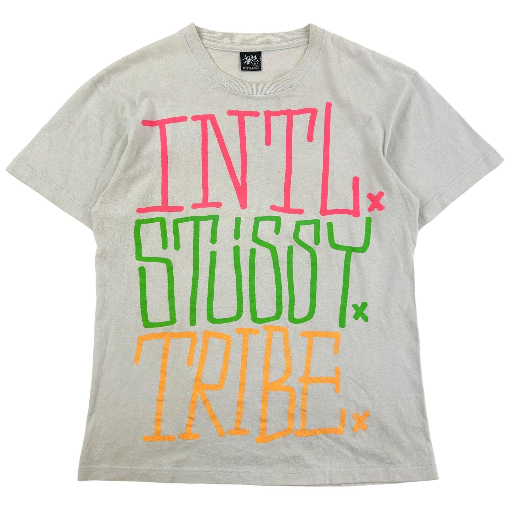 Vintage Stussy International Tribe Graphic T-Shirt Size M - Known Source