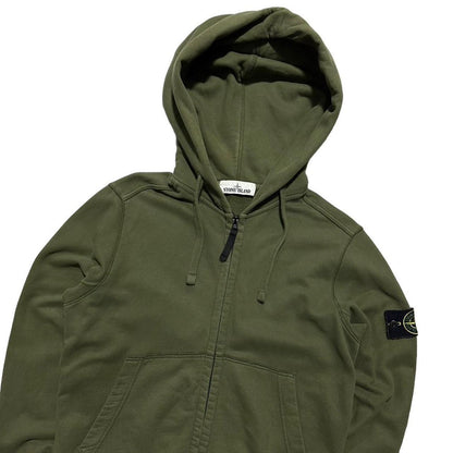 Stone Island Green Full Zip Hoodie - Known Source