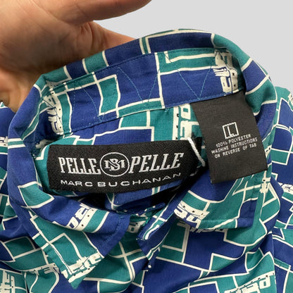 Pelle Pelle 90’s Geometric Print Shirt - XL - Known Source