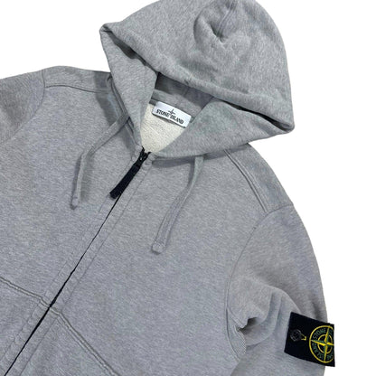 Stone Island Zip Up Thick Cotton Hoodie - Known Source