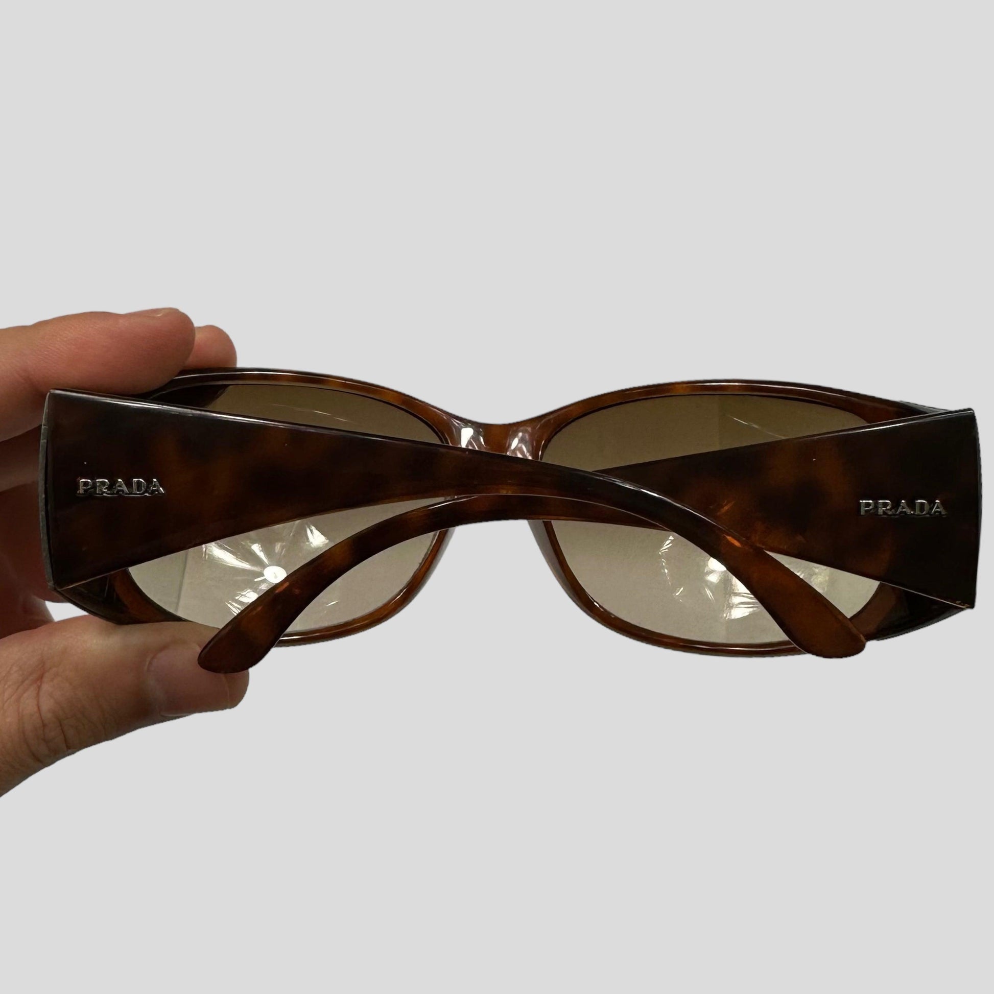 Prada Milano Tortoiseshell Wraparound Sunglasses - Known Source