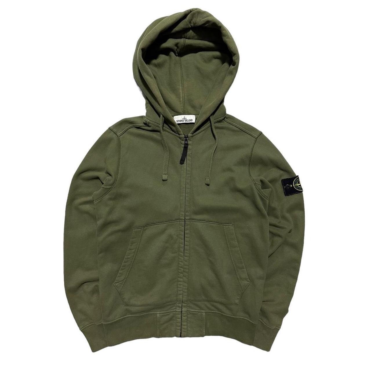 Stone Island Green Full Zip Hoodie - Known Source