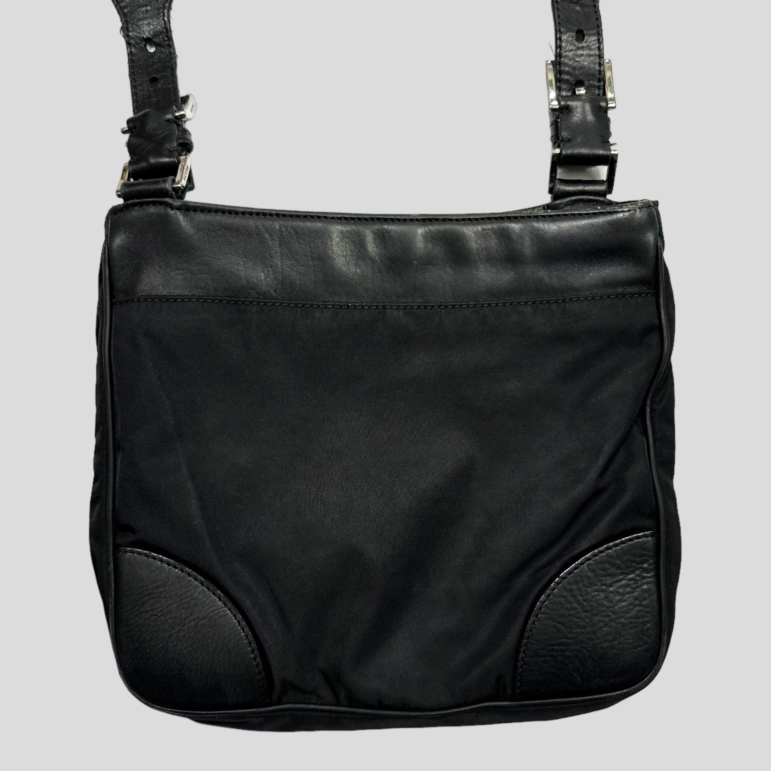 Prada vinyl crossbody best sale