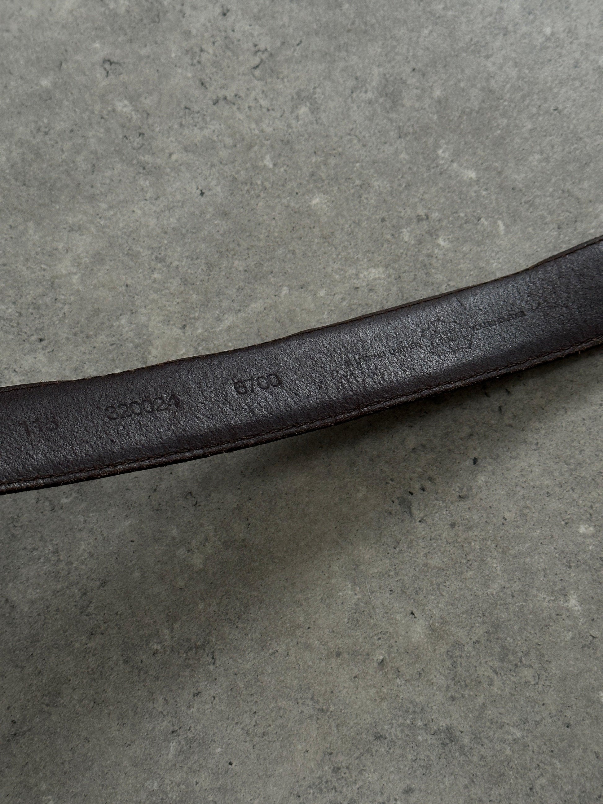 Vintage Distressed Leather Belt W37-41 - Known Source