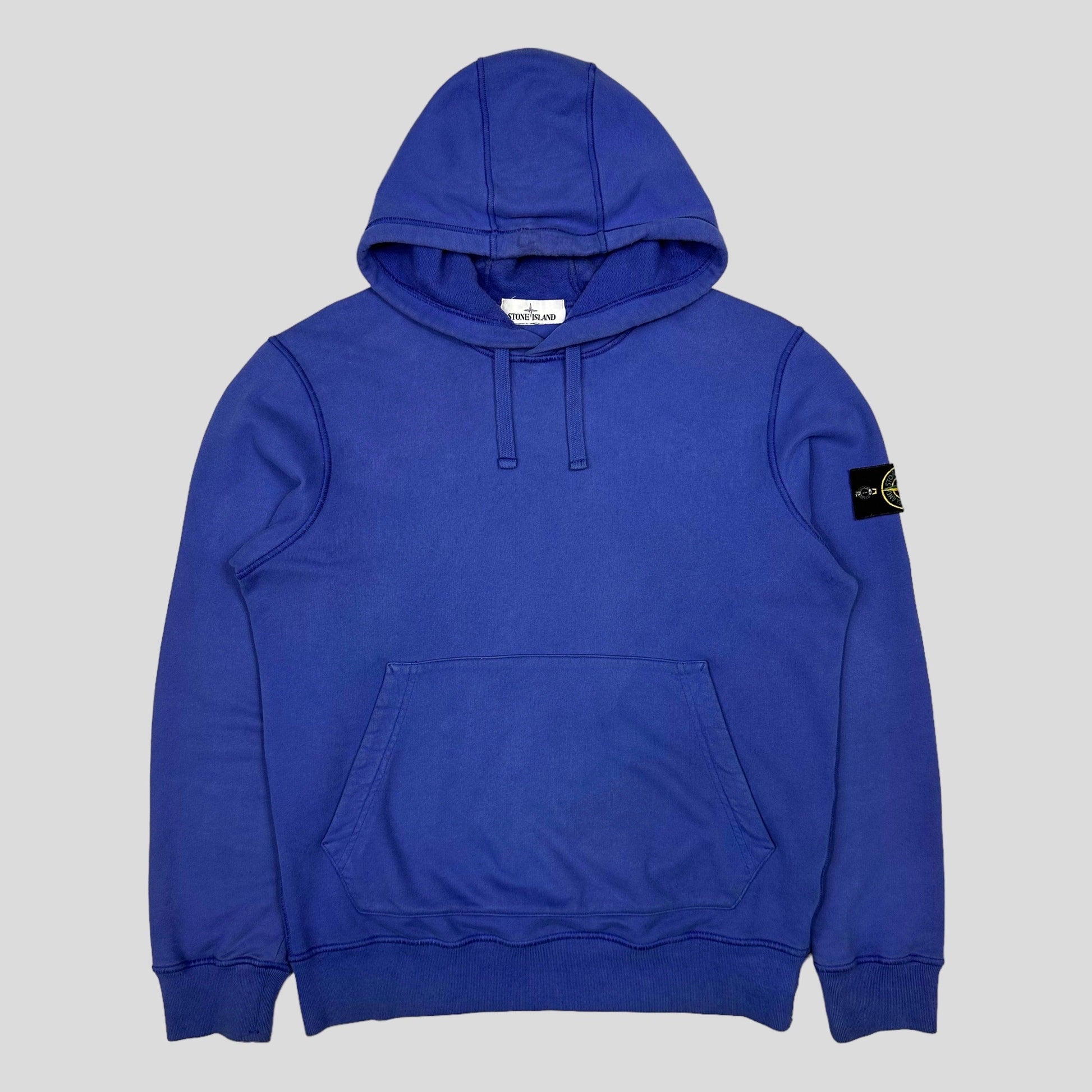 Stone Island Royal Blue Pullover Hoodie - M/L - Known Source