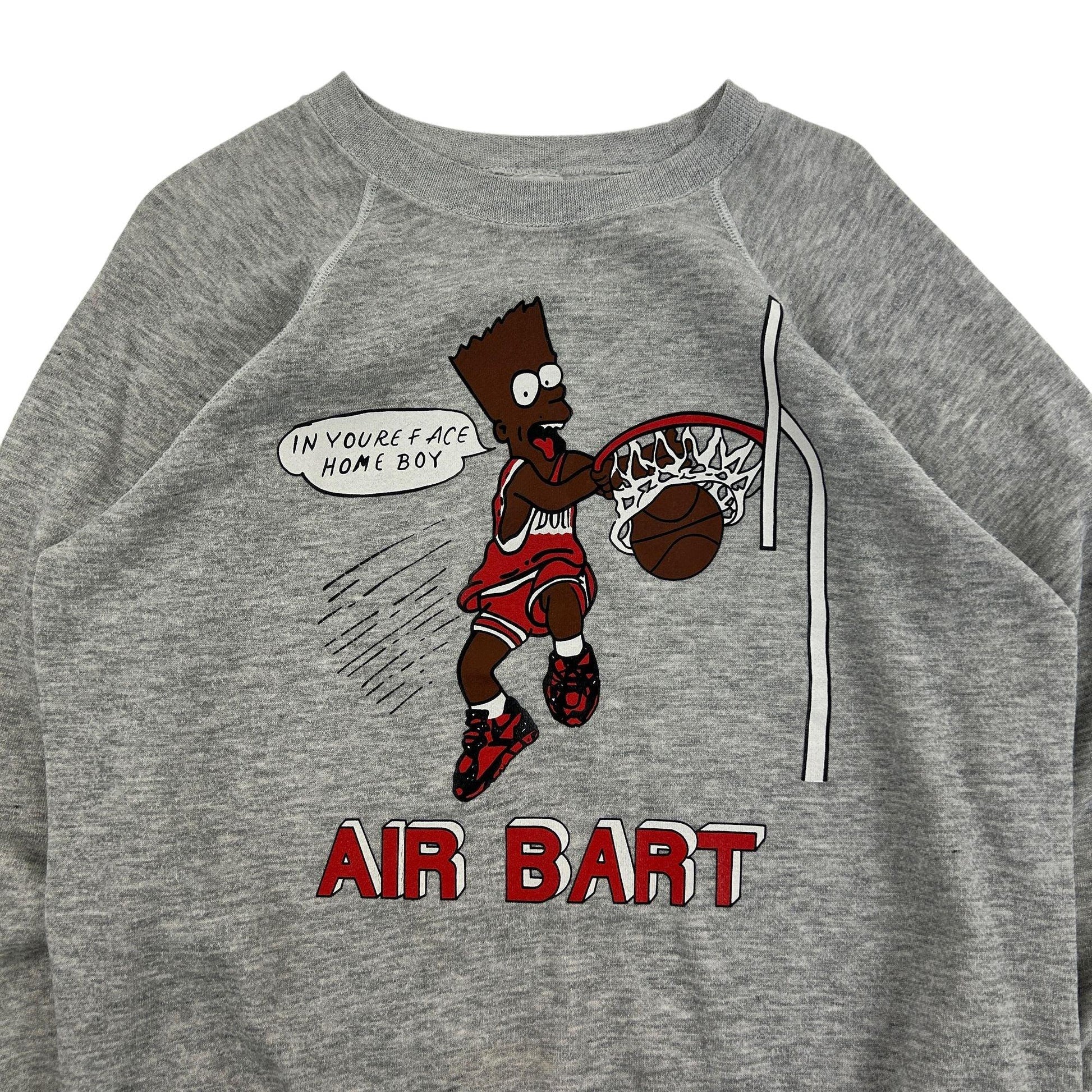Vintage Bootleg Bart Simpsons Air Bart Sweatshirt Size M - Known Source