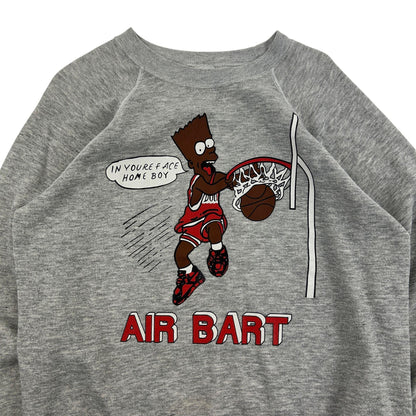 Vintage Bootleg Bart Simpsons Air Bart Sweatshirt Size M - Known Source