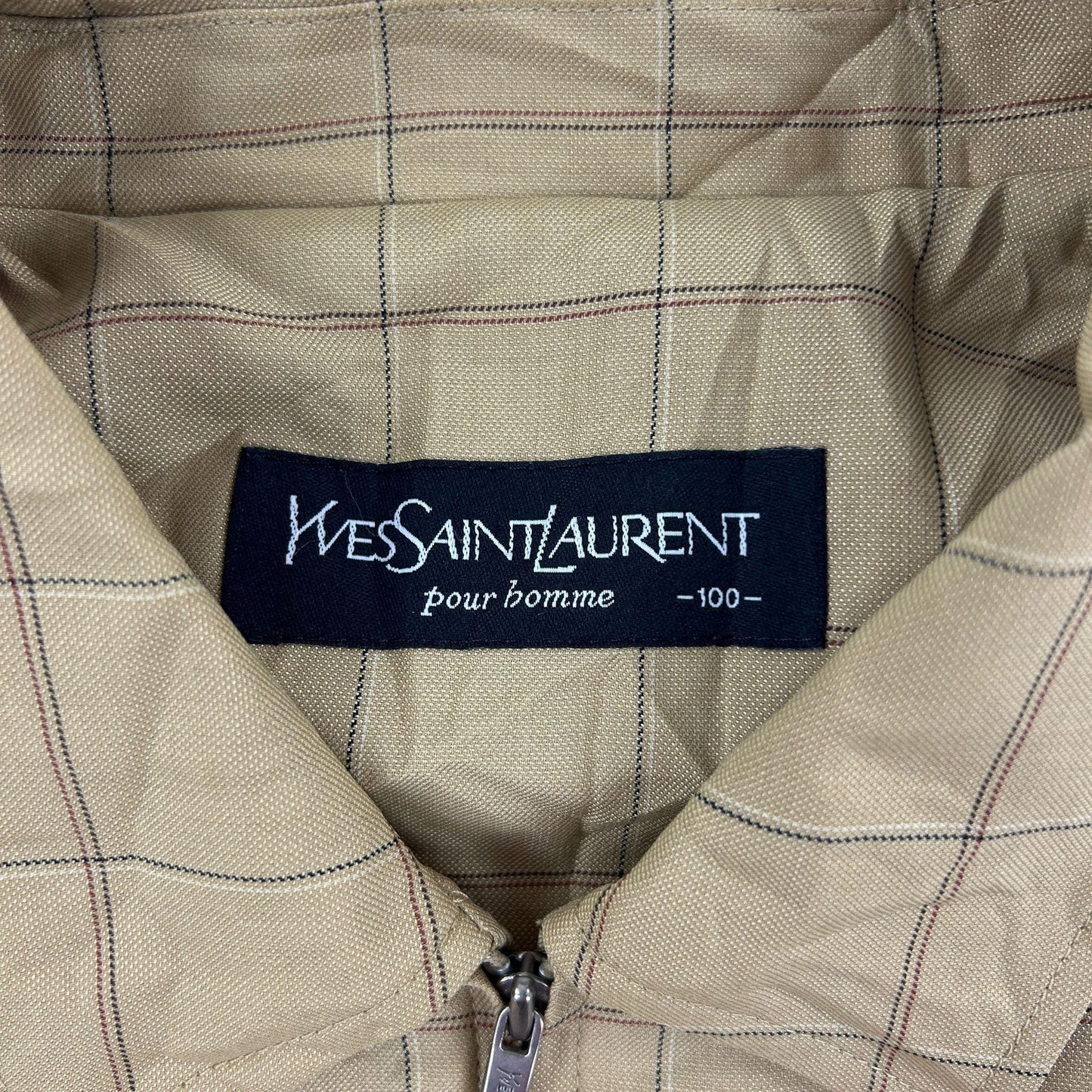 Vintage Yves Saint Laurent Check Jacket Size L - Known Source