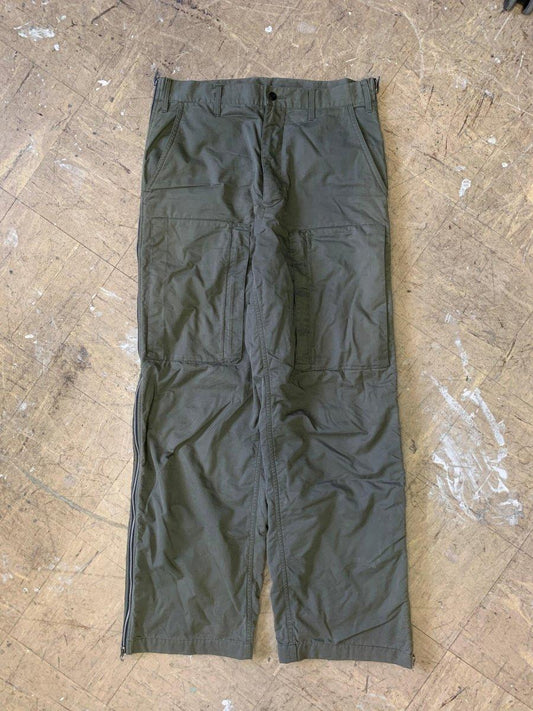 (32-34) Yoshiyuki Konishi 1990s Heavyweight Fleece Lined Full-Zip Cargo Trousers - Known Source