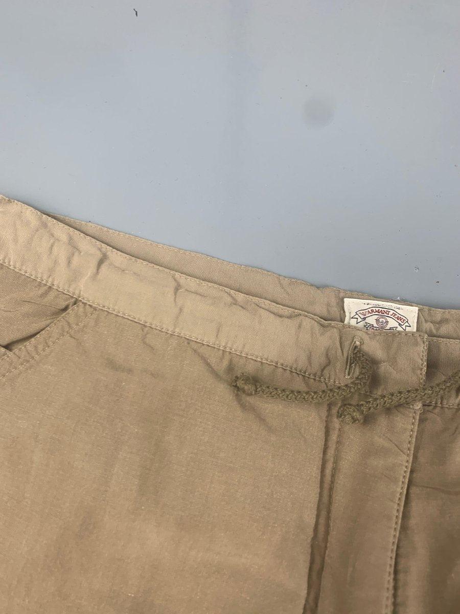 (32) Armani 1990s Darted Knee Utility Cargo Trousers - Known Source