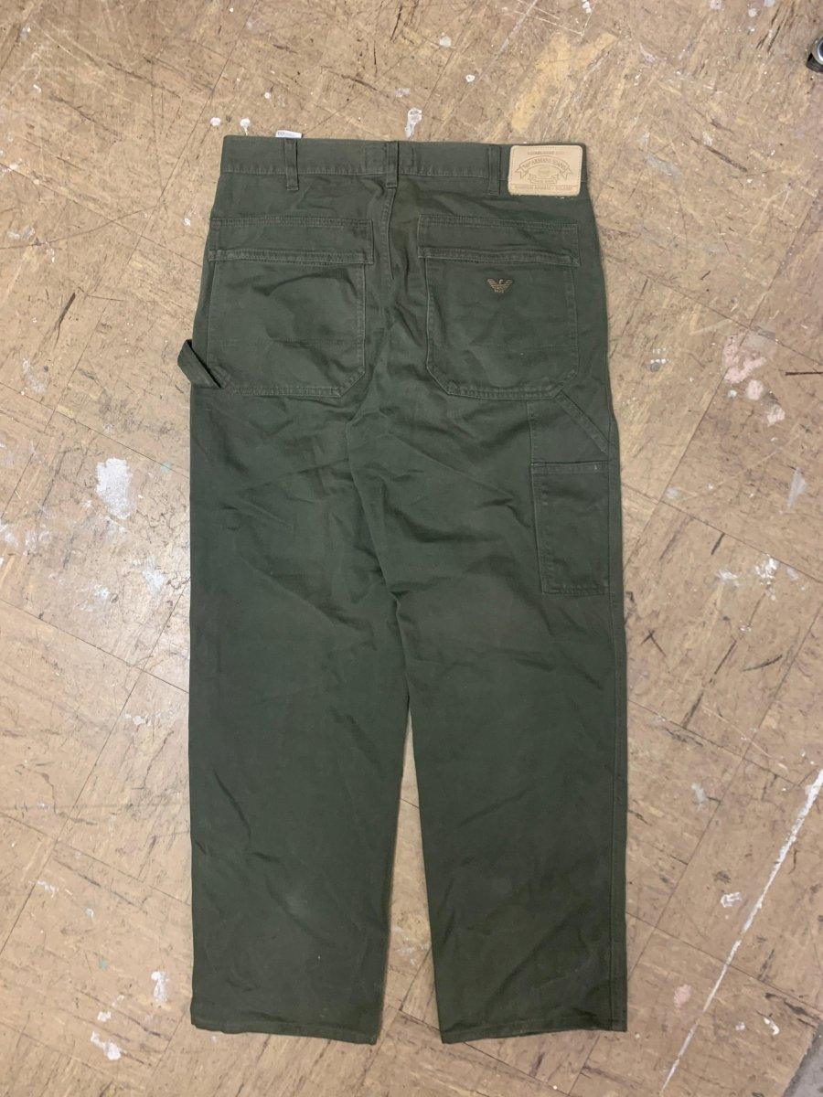 (32) Armani 1990s Heavy Cotton Carpenter Trousers - Known Source