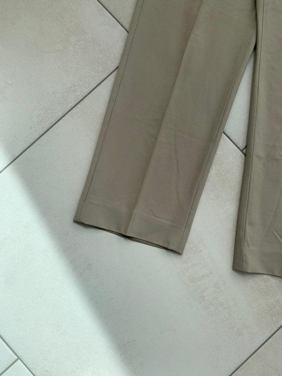 (34) Emporio Armani 1990s Wide Leg Front Pleat Trousers - Known Source