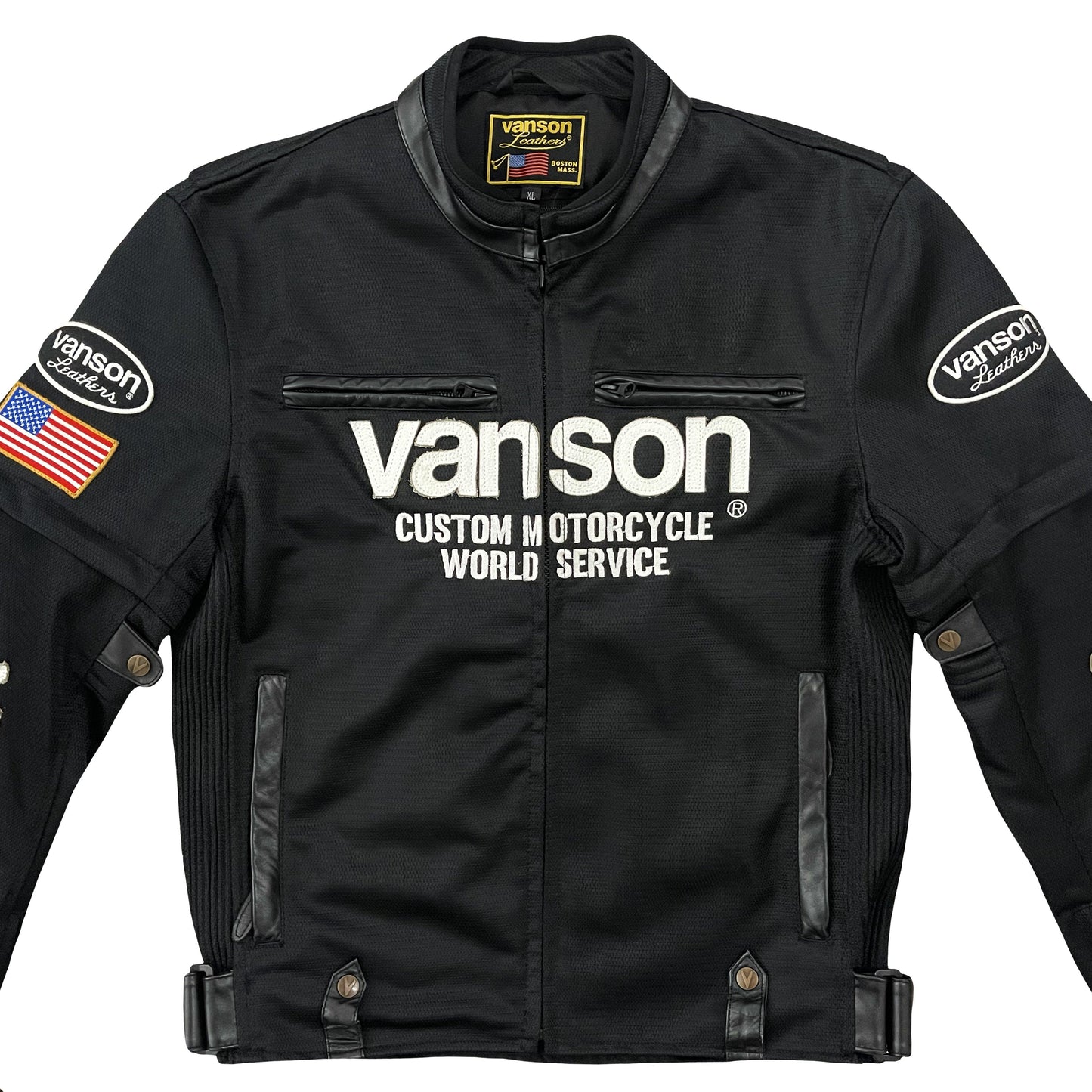 Vanson Leathers Motorcycle Mesh Racer Jacket - Known Source