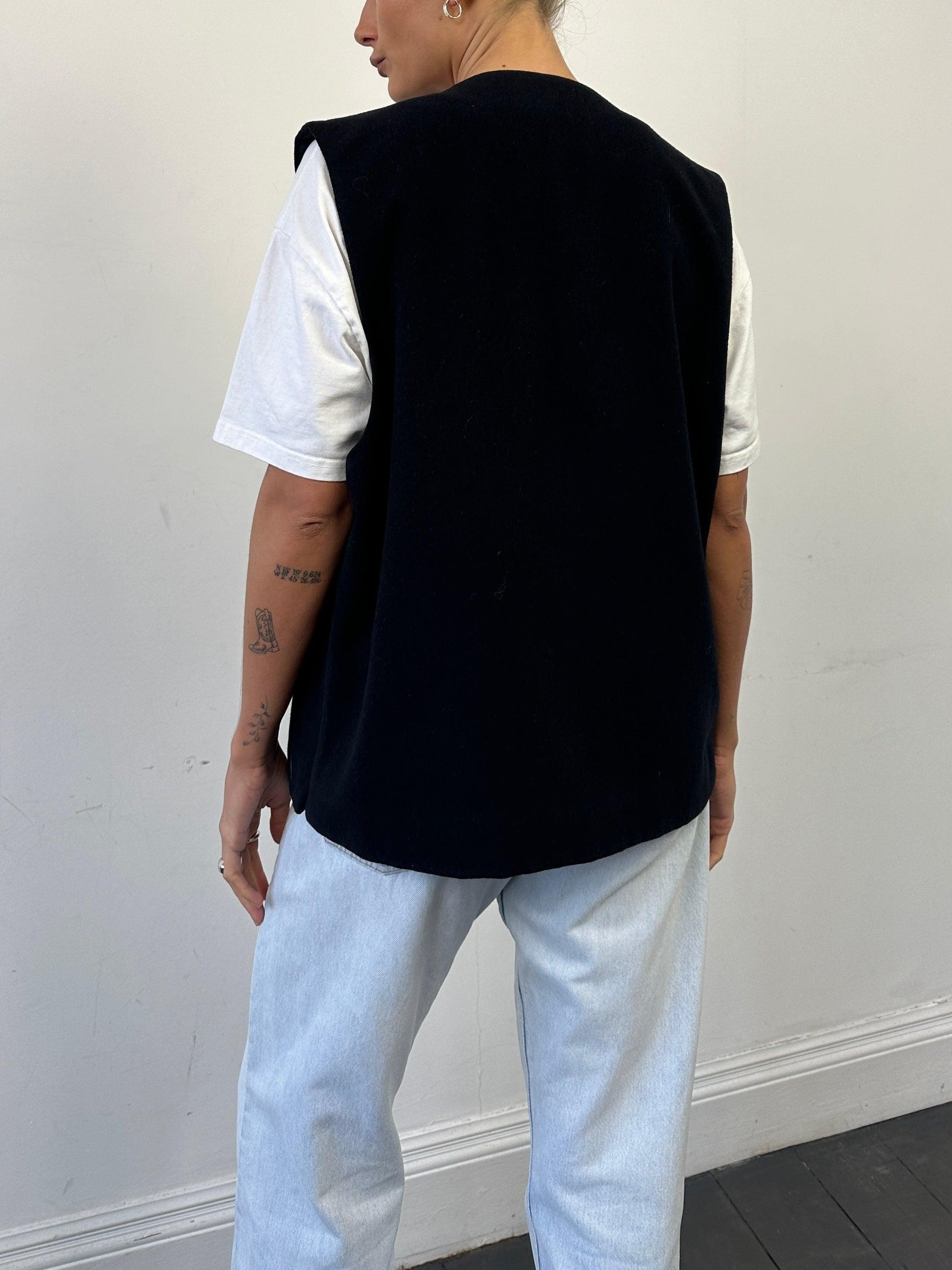 Vintage Wool Cashmere Waistcoat - XL - Known Source