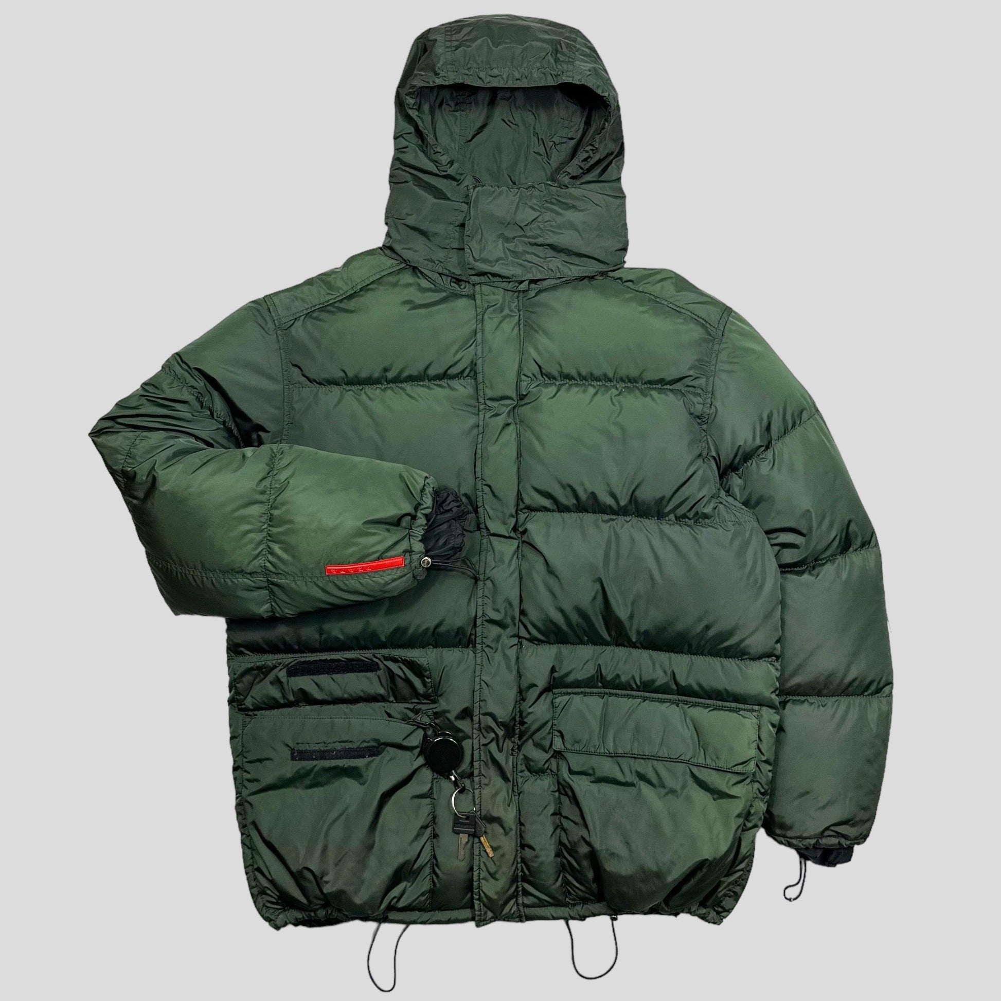 Prada Sport AW99 Nylon Down Technical Toggle Puffer - IT52 - Known Source