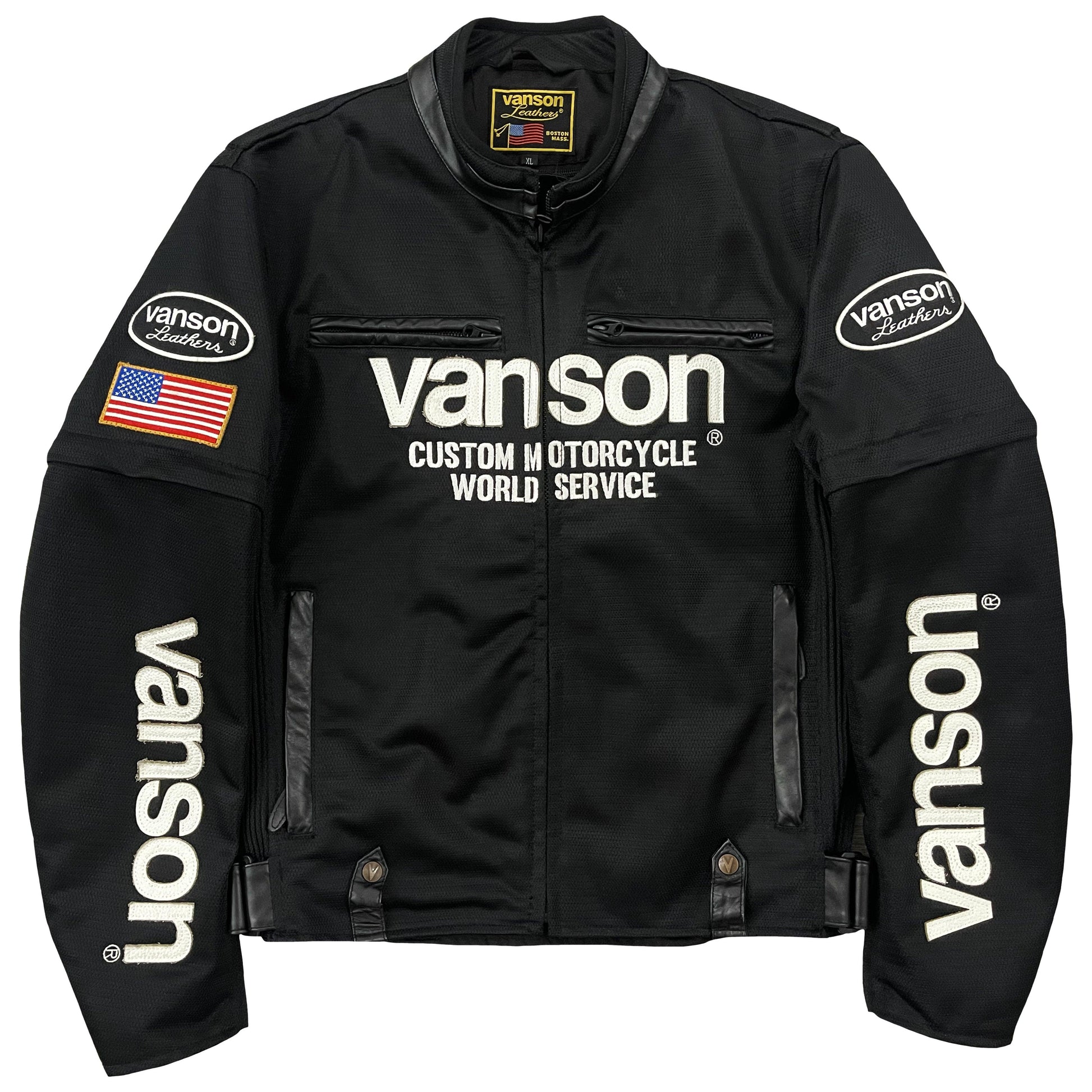 Vanson Leathers Motorcycle Mesh Racer Jacket - Known Source