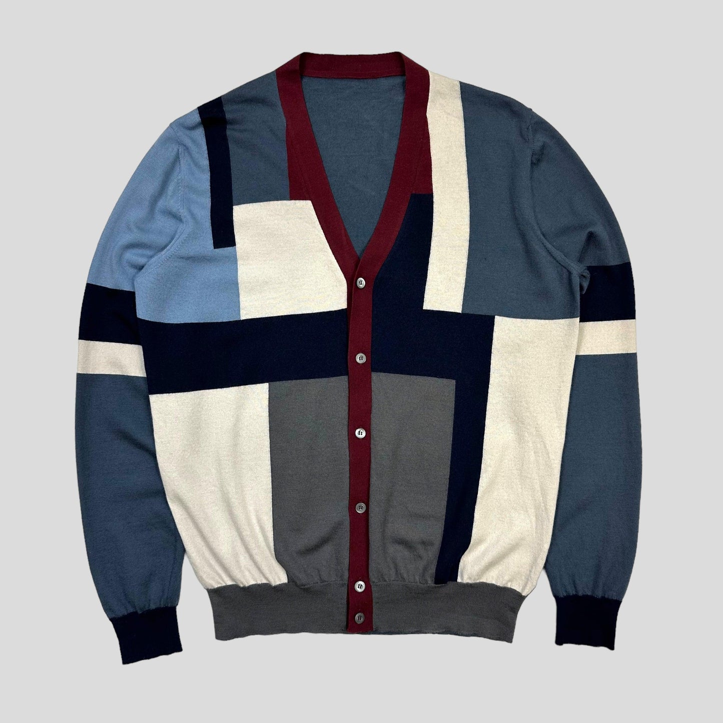 Prada Milano 2015 Geometric Cardigan - L - Known Source