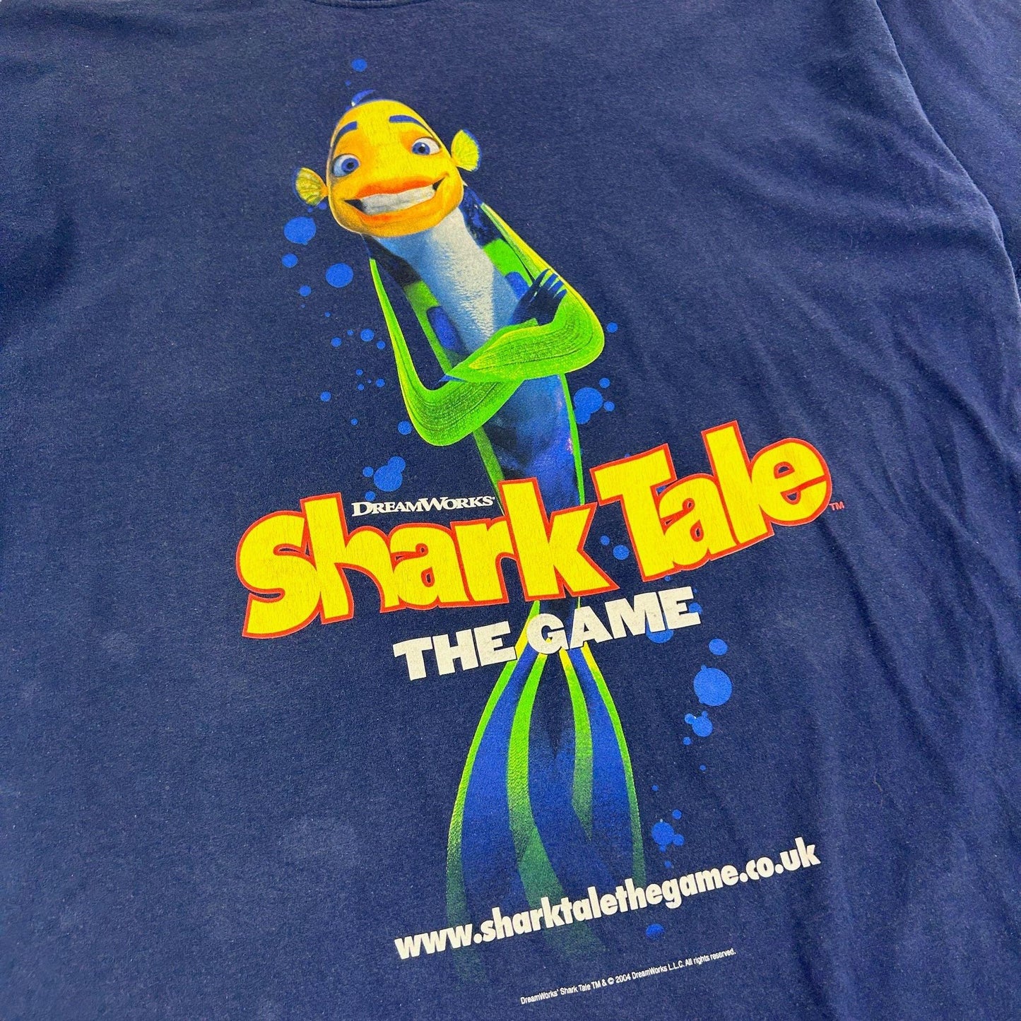 Vintage Shark Tale The Game Graphic T-Shirt Size XL - Known Source