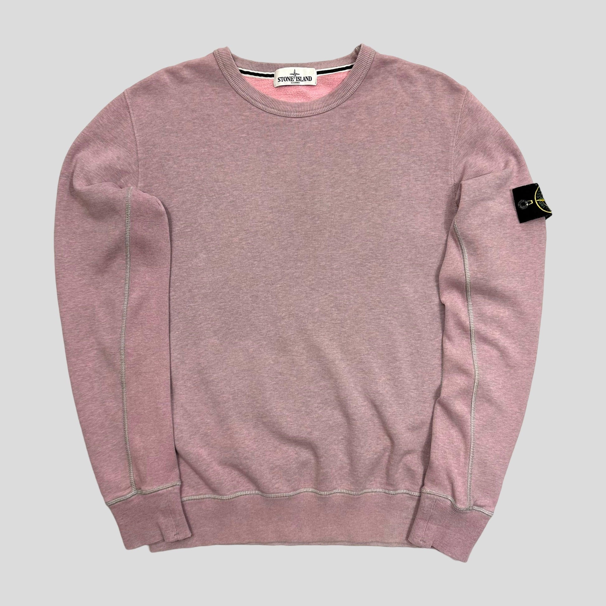 Stone Island AW13 Heather Pink Crewneck - L - Known Source