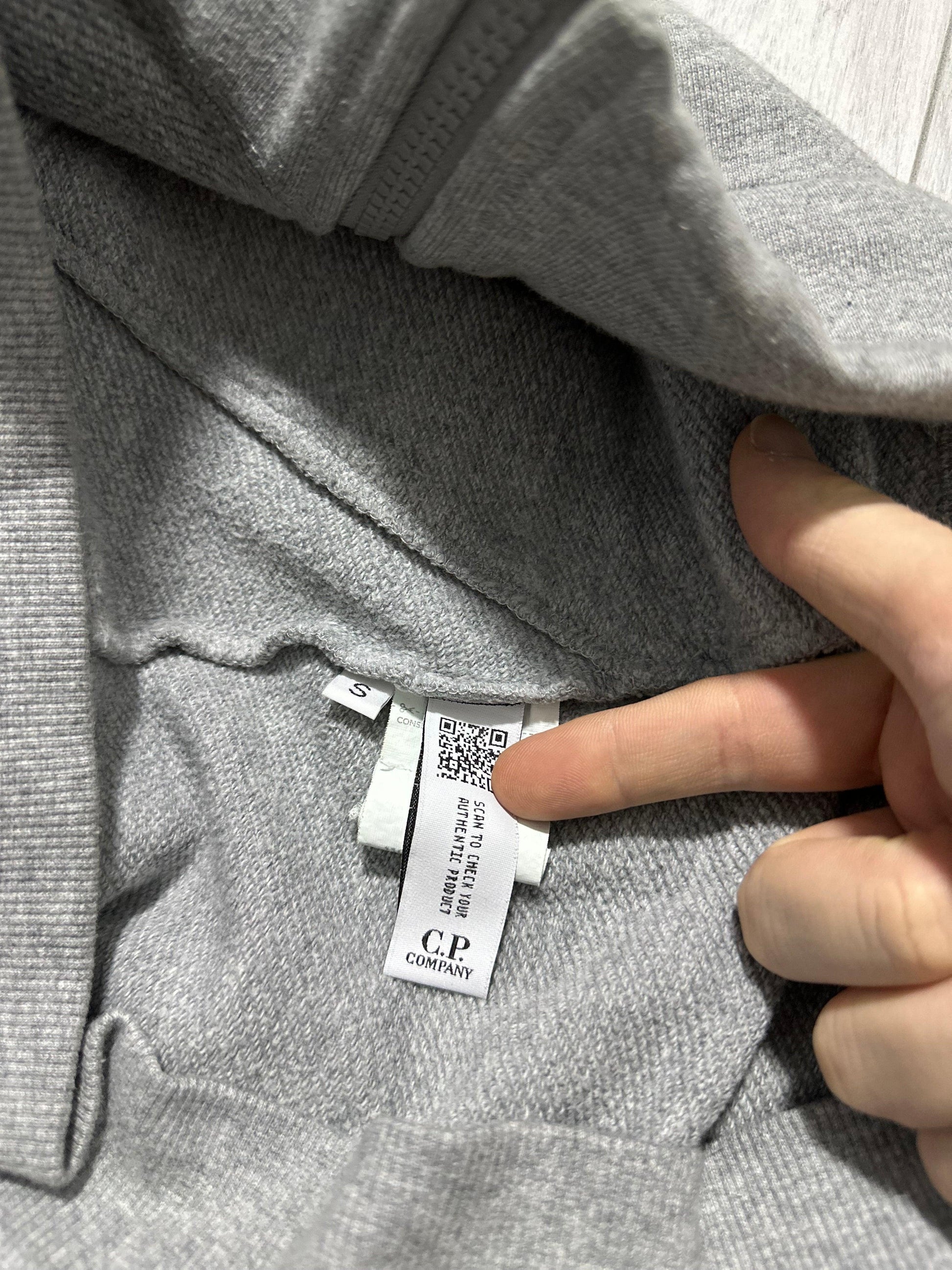 CP Company Grey Zip Up Goggle Hoodie - Known Source