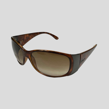 Prada Milano Tortoiseshell Wraparound Sunglasses - Known Source