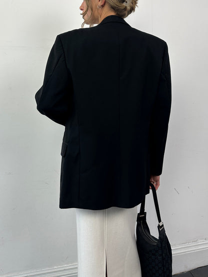 Christian Dior Wool Tuxedo Single Breasted Blazer - 36R/XS