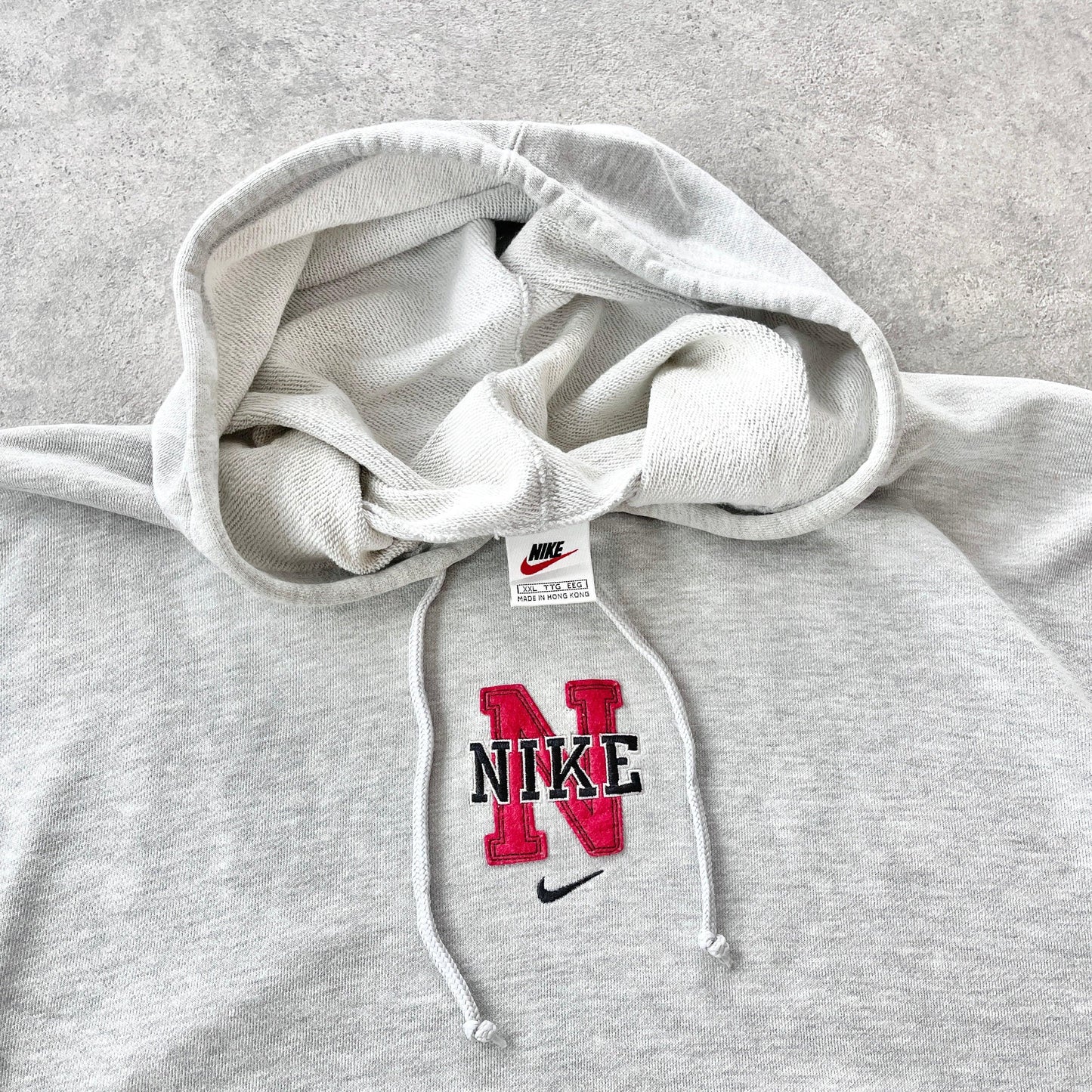 Nike RARE 1990s heavyweight embroidered hoodie (XL) - Known Source