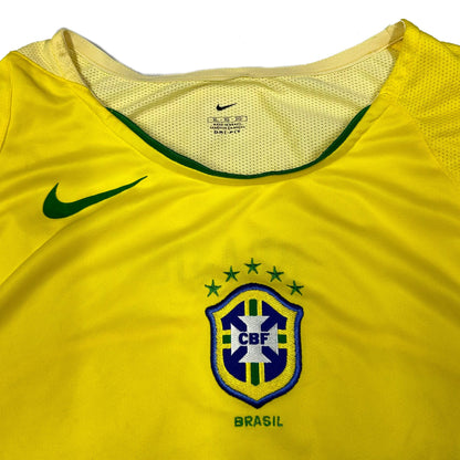 Nike Brazil 2002/04 Training Shirt In Yellow ( XL ) - Known Source