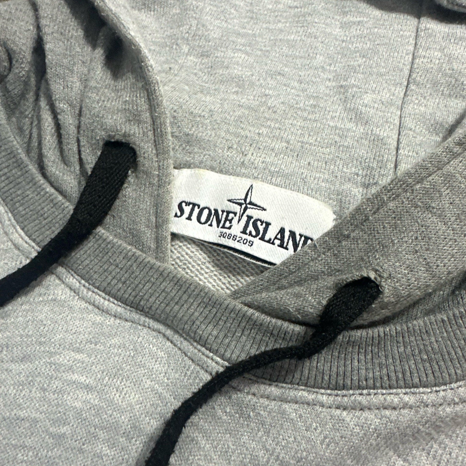 Stone Island Pullover Cotton Panel Hoodie with Drawstrings - Known Source