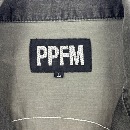 Vintage PPFM Skull Print Military Overshirt Size M - Known Source