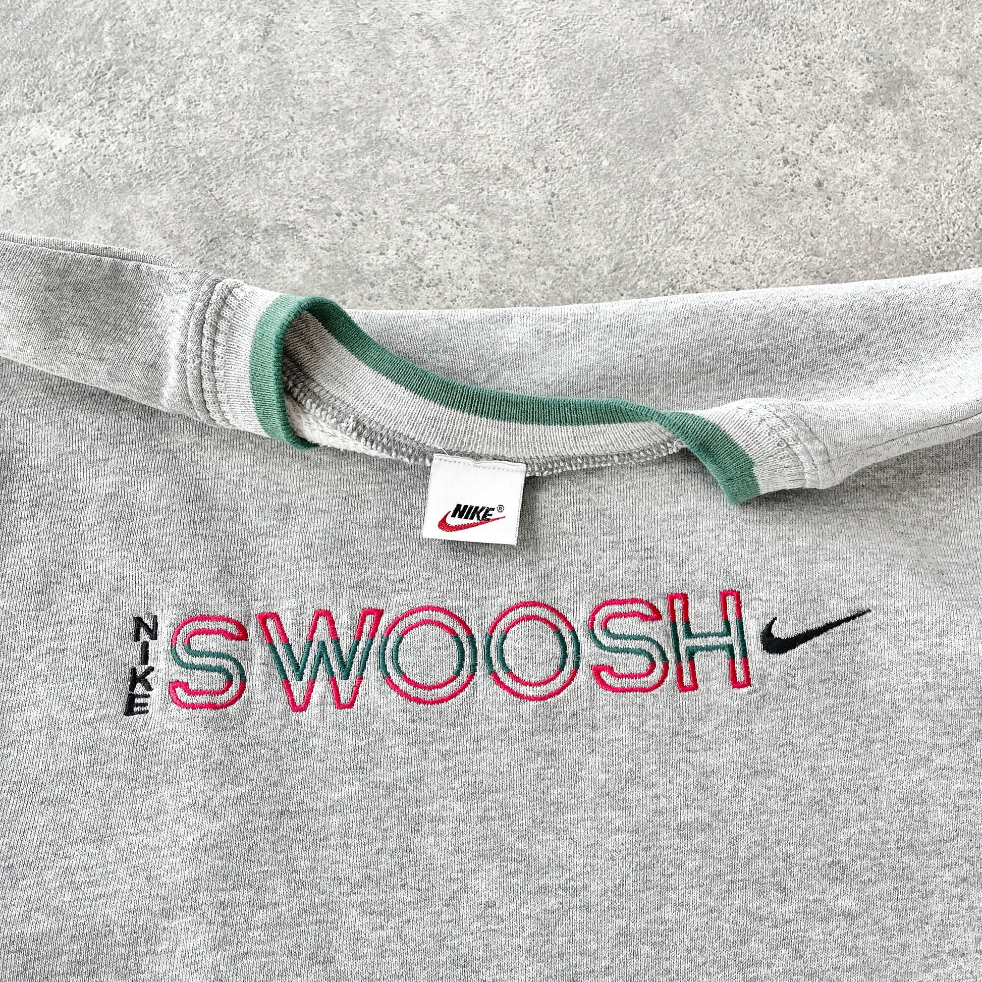 Nike 1990s heavyweight embroidered sweatshirt (M) - Known Source