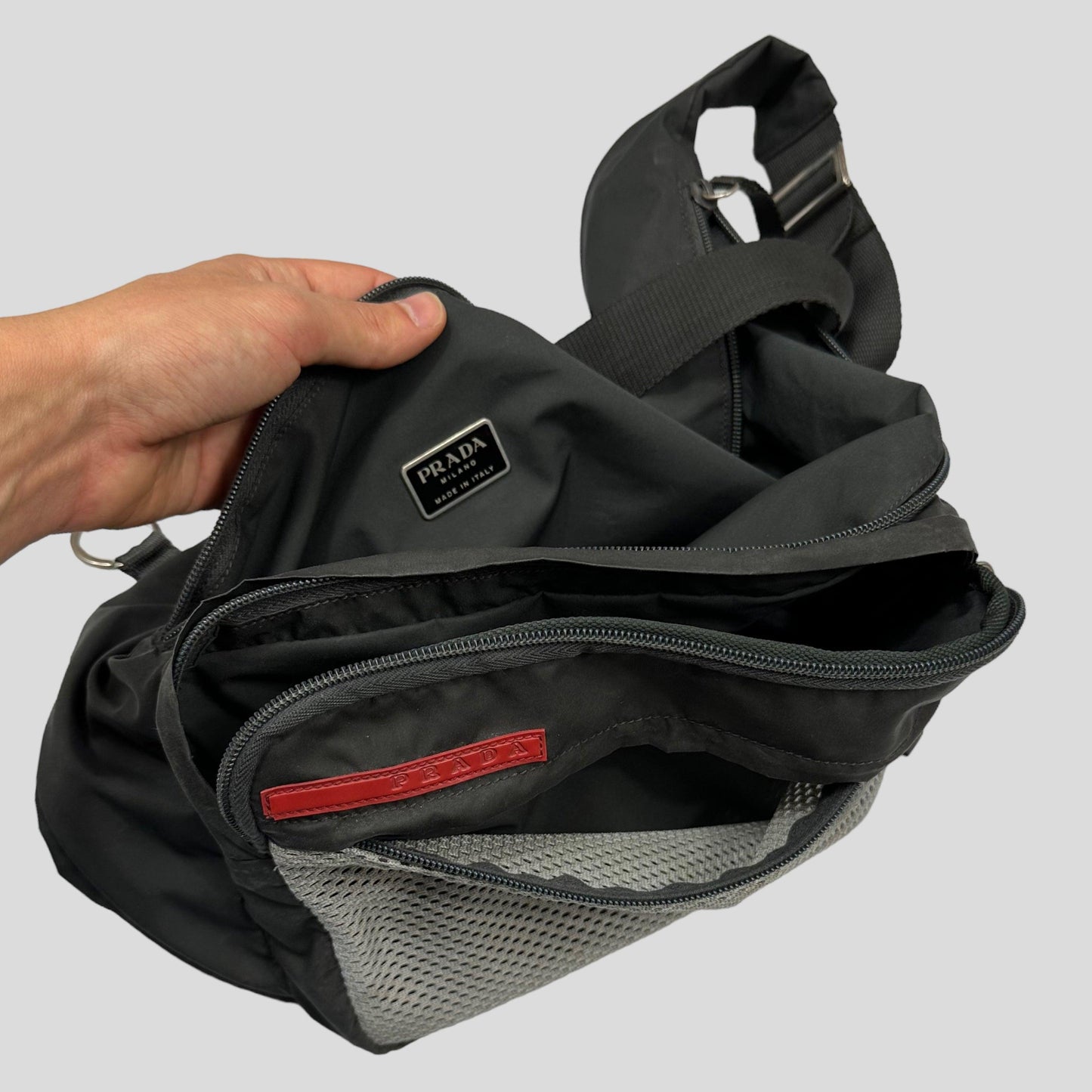 Prada Sport SS00 Mesh Multipocket Slingbag - Known Source