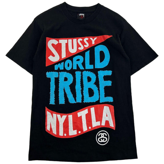 Vintage Stussy World Tribe Graphic T-Shirt Size S - Known Source