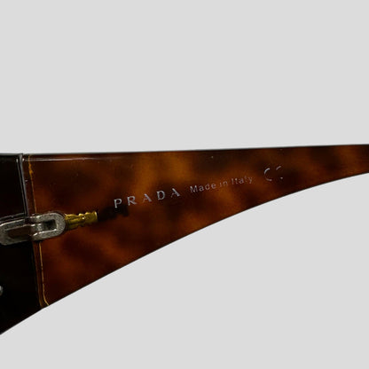 Prada Milano Tortoiseshell Wraparound Sunglasses - Known Source