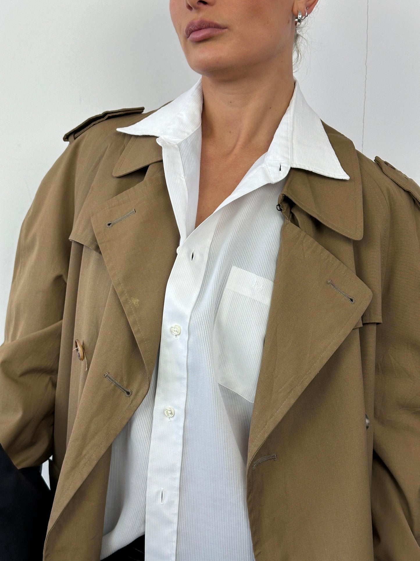 Christian Dior Cotton Double Breasted Trench Coat - L - Known Source