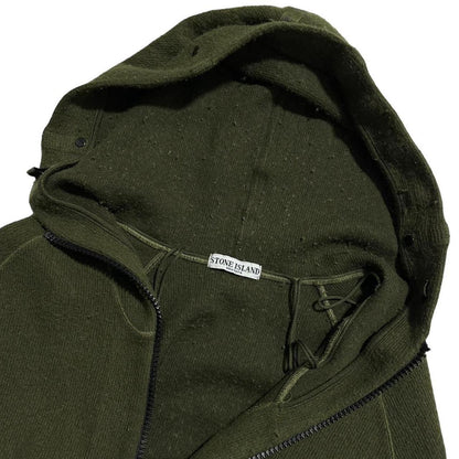 Stone Island Green Ribbed Hoodie - Known Source