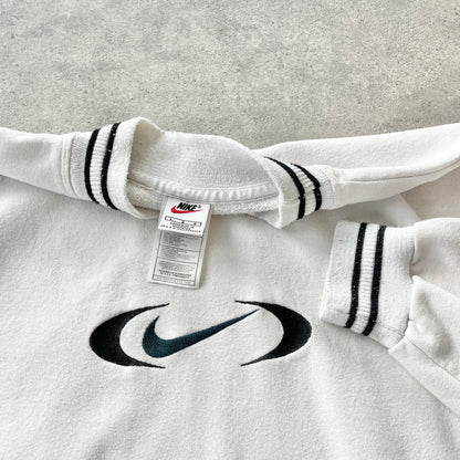 Nike RARE 1990s heavyweight embroidered swoosh sweatshirt (L) - Known Source