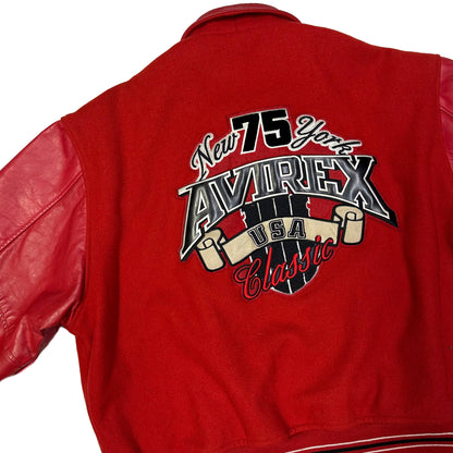ARCHIVE Avirex New York Varsity Wool & Leather Jacket ( XXL ) - Known Source